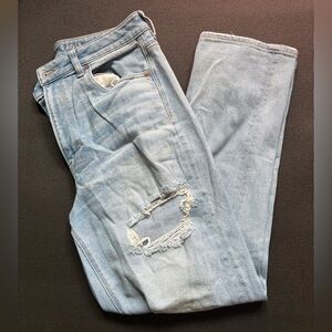 American Eagle Outfitters Distressed Mom Straight Jean